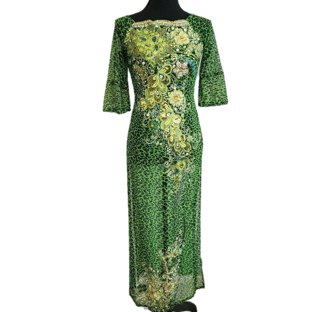 Pakistani Bridal Wedding Dress Indian‎ Kurts Kurti Shalwar Kameez Party Green S